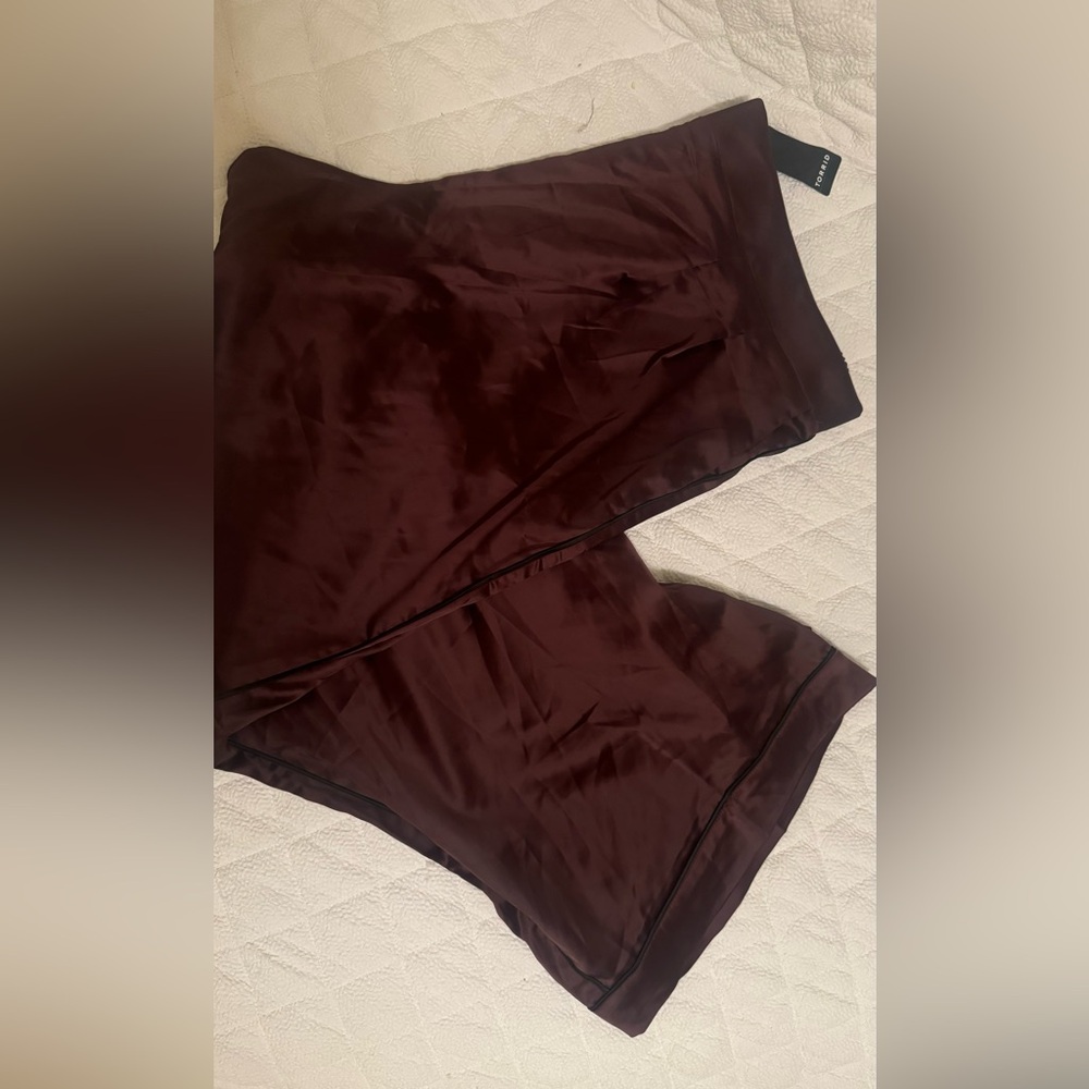 Torrid Burgundy Satin trousers